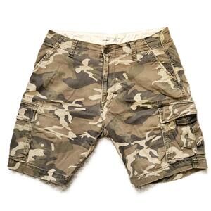 Old Navy Men's 30 Cargo Shorts Camo Stretch Cotton Utility